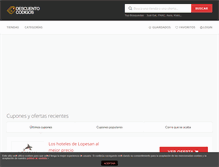 Tablet Screenshot of descuentocodigos.com